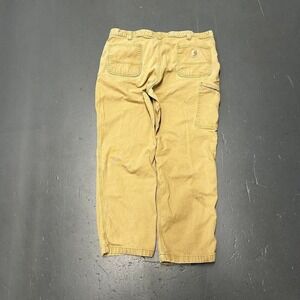 Vintage y2k Carhartt khaki baggy straight leg relaxed fit carpenter pants